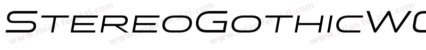 StereoGothicW01 400字体转换